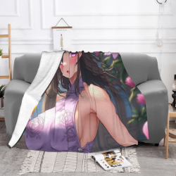 Coperta in flanella 280g (stile orizzontale) con bellissimo motivo anime