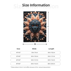 280g Vertical Flannel Blanket (with Exquisite Printing)