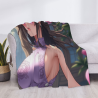 Coperta in flanella 280g (stile orizzontale) con bellissimo motivo anime