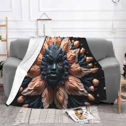 Couverture en flanelle polar de 280g (horizontale) avec motif mystérieux