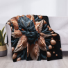Coperta in flanella polar di 280g (orizzontale) con motivo misterioso