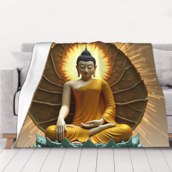 Coperta in Flanella Zen Fiore di Loto - Okomall