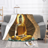 Couverture en Flanelle Zen Fleur de Lotus - Okomall