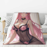 280g Flanell-Fleece-Decke (Hochformat) mit Anime-Muster - Komfortabel & Praktisch
