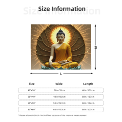 Zen-Lotus Flanelldecke - Okomall