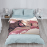 Couverture en flanelle fleece 280g (style vertical) avec motif anime - Confortable et pratique