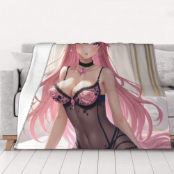 Couverture en flanelle 280g (style horizontal) avec motif anime