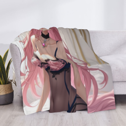 Manta de franela 280g (estilo horizontal) con estampado anime