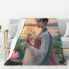 Couverture en Flanelle Belle Fille - Okomall