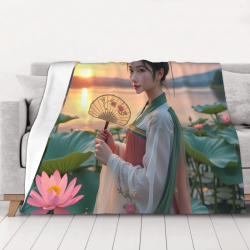 Coperta in Flanella 280g (Orizzontale) con Motivo Antico - Calore e Comfort