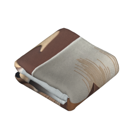 Manta de franela vertical 280g (Diseño café)