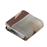 Couverture en flanelle verticale 280g (Motif café)