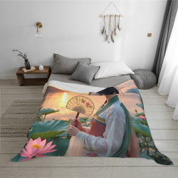 Coperta in Flanella 280g (Orizzontale) con Motivo Antico - Calore e Comfort