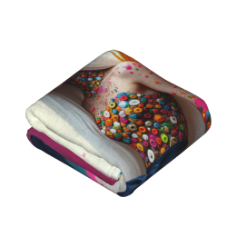 Coperta in Pile da 280g (Stile Verticale) - Raffinata Coperta Stampata