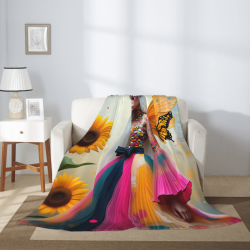 Couette Polaire 280g (Style Vertical) - Exquise Couette Imprimée