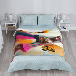 Coperta in Pile da 280g (Stile Verticale) - Raffinata Coperta Stampata