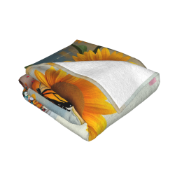 Traumhafte Blumen-Flanell-Decke - Okomall