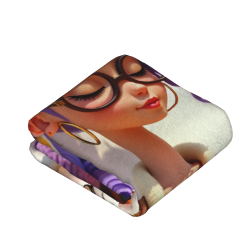 패턴 디자인 280g 세로형 플란넬 담요