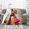 Traumhafte Blumen-Flanell-Decke - Okomall