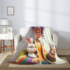 280g Vertikale Flanell-Decke mit Motiv