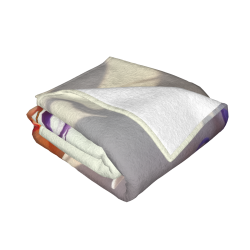 Coperta in flanelle pelosa 280g (stile orizzontale) con motivo adorabile - Calda e pratica