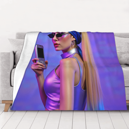 280g Flannel Fleece Blanket: A Good Choice with Fashionable Printing and Comfortable Warmth