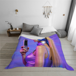 Coperta in pile flanella 280g: Scelta ottima con stampa moderna e calore confortevole