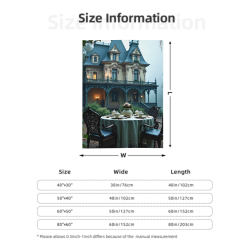 Couverture de flanelle verticale de 280 g (avec Motif Exquis)