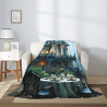 280g Vertikaler Flanell-Decke (mit kunstvollem Muster)
