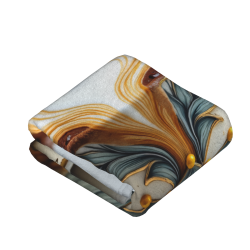 280g Flanell-Fleece-Decke (Hochformat) mit Kaffeetassen-Muster - Eine charmante Wahl