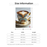 280g Flannel Fleece Blanket (Vertical Style) with Coffee Cup Pattern - A Charming Choice
