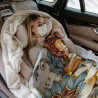 Decke aus Fleece 280 g (horizontal) mit Kaffeetassenmuster - Warme und gemütliche Heimtextilien