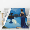 Couverture en flanelle verticale 280g (avec motif exquis)