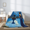Couverture en flanelle verticale 280g (avec motif exquis)