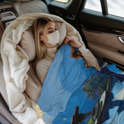 280g Vertical Flannel Blanket (with Exquisite Pattern)