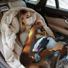 280g Vertical Flannel Blanket: Penguin Pattern, Comfortable and Warm