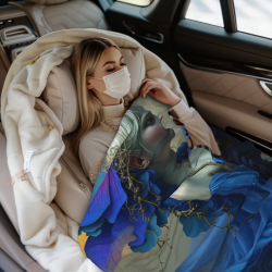 280g Vertical Flannel Blanket: Dreamy Pattern and High-quality Material