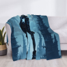 Coperta in Flanella Peluche 280g (Stile Orizzontale) con Stampa Sci-Fi