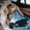 280g Flannel Fleece Blanket (Vertical Style) with Sci-Fi Pattern