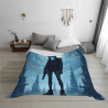 Coperta in Flanella Peluche 280g (Stile Orizzontale) con Stampa Sci-Fi
