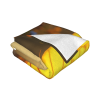 Couverture en flanelle polaire de 280 g (Horizontale) avec Motif de Fée Tournesol