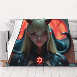 Sobra de anime de chica de franela - Cálida y acogedora