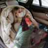 280g Flannel Fuzzy Blanket (Vertical Style) with Pattern