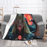 Sobra de anime de chica de franela - Cálida y acogedora