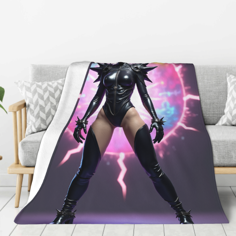 280g Vertical Flannel Blanket (with Sci-fi Pattern)