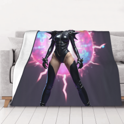 280g Flannel Fleece Blanket (Horizontal) - Full-width Single-sided Sci-fi Printing