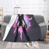 Couverture en flanelle polaire de 280g (horizontale) - Impression单面de science-fiction sur toute la largeur