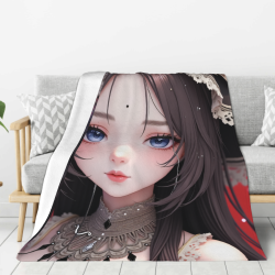 Dreamy Girl Flannel Blanket - Okomall