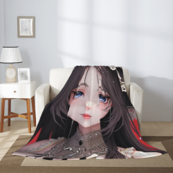梦幻少女法兰绒毛毯 - Okomall