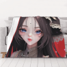 280g Flanelldecke (Horizontaler Stil) mit exquisitem Anime-Muster